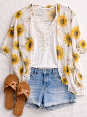 Maurices Sunflower Kimono